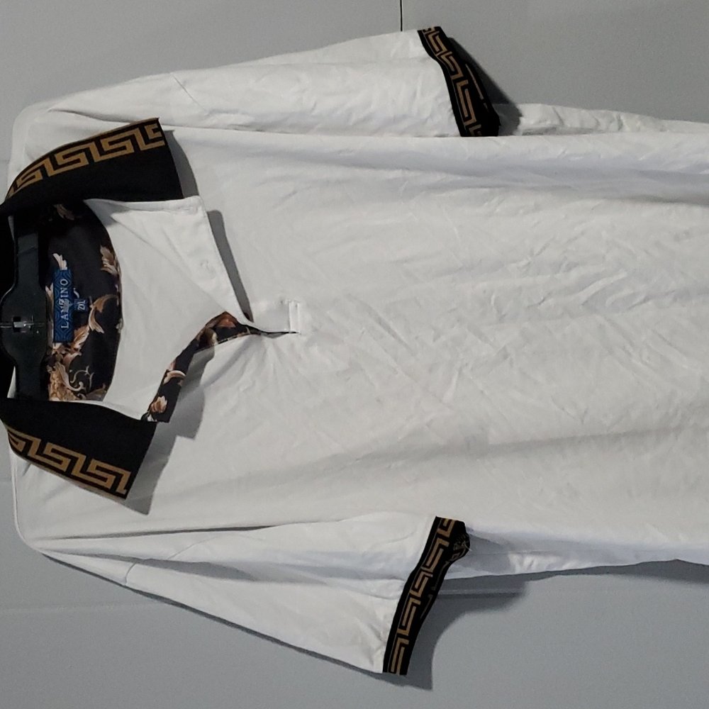 Men ZANZINO SZ 2XL white/ gold / black